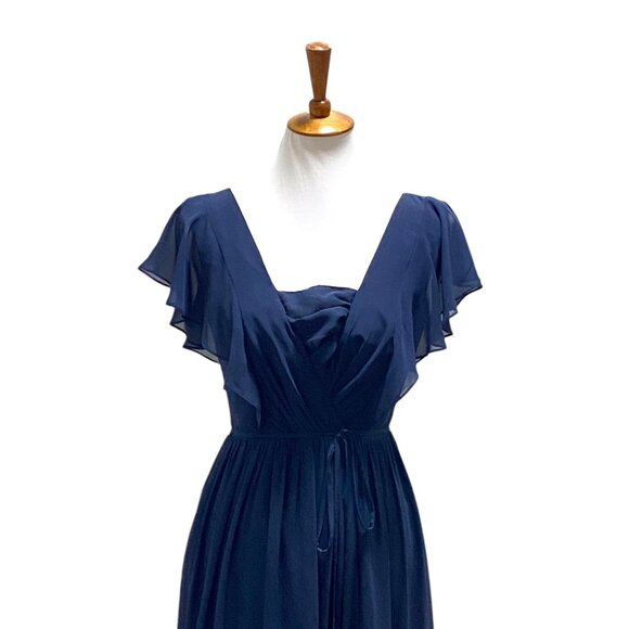 White By Vera Wang Maxi Dress Navy Blue Size 2 - Picture 6 of 15